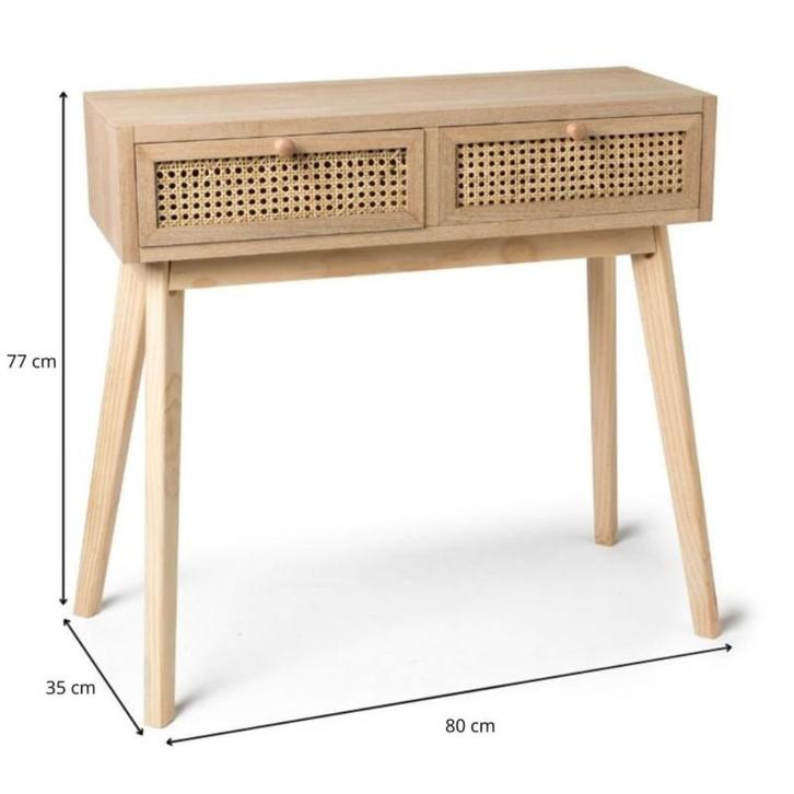 sidetable met laden, Huis en Inrichting, Tafels | Sidetables, Zo goed als nieuw, 25 tot 50 cm, 50 tot 100 cm, Rechthoekig, Overige houtsoorten