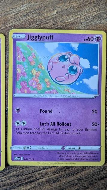 Pokémon kaart Jigglypuff (004/015) – M24 EN beschikbaar voor biedingen