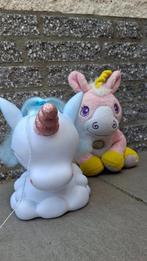 2 Unicorns lamp + knuffel, Ophalen of Verzenden, Zo goed als nieuw, Lamp