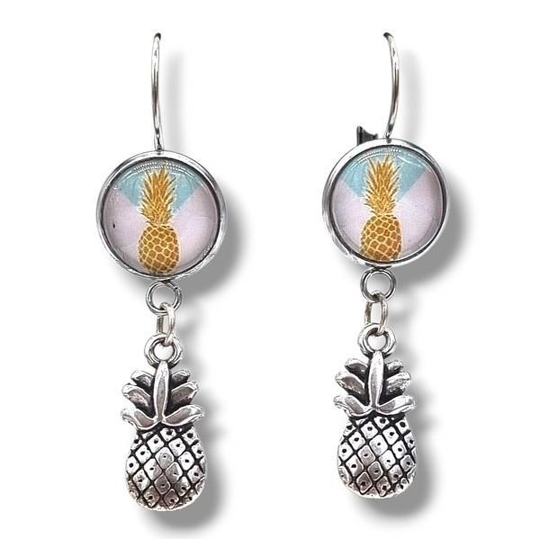 Luclo Arts Ananas Oorbellen - Summer 2025 Collectie #38, Sieraden, Tassen en Uiterlijk, Oorbellen, Nieuw, Hangers, Overige materialen