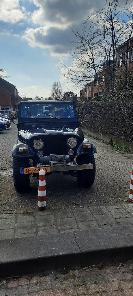Jeep CJ 7 1978 Zwart AMC 4,2 l, 6 cil., benz., Auto's, Jeep, Particulier, CJ, 4x4, Benzine, SUV of Terreinwagen, Handgeschakeld