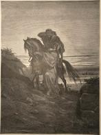 Gustave Dore (1832-1883) Gravure naar 'De barmhartige Sameri, Antiek en Kunst, Kunst | Etsen en Gravures, Verzenden