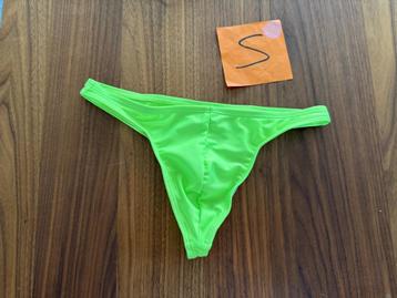 herenstring, zwemstring, neon groen, maat S beschikbaar voor biedingen