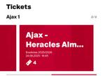 Ajax Heracles lange zijde, Tickets en Kaartjes