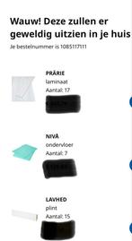 Grijze Laminaat van IKEA, Gebruikt, Ophalen of Verzenden, 25 tot 50 m², Grijs