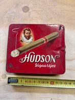 Oud Hudson Sigaartjes blik – vintage sigarenblik, Ophalen of Verzenden, Gebruikt, Overige typen