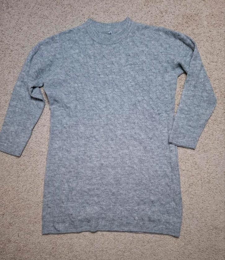 Lichtgrijze Kabeltrui M/L - Hema, Kleding | Dames, Truien en Vesten, Zo goed als nieuw, Maat 38/40 (M), Grijs, Ophalen of Verzenden