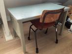 Vintage metalen bureau uit de jaren 50, Ophalen, Gebruikt, Bureau