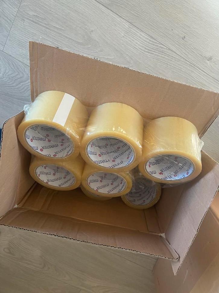 Doos Plakband - 23 Rollen Transparant Tape, Doe-het-zelf en Verbouw, Kratten en Dozen, Ophalen of Verzenden