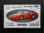 Afghanistan - auto - Ferrari - AFS 20000 1999, Postzegels en Munten, Auto's, Ophalen, Gestempeld