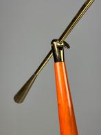 Bureaulamp Klassiek goud hout, Huis en Inrichting, Lampen | Tafellampen, Ophalen, Gebruikt, Hout, Minder dan 50 cm