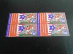 1614 WK Voetbal in blok van 4 zegels 1994 Postfris, Postzegels en Munten, Postzegels | Nederland, Ophalen of Verzenden, Na 1940