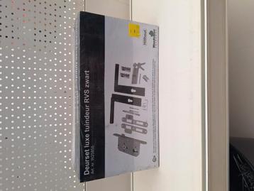 Deurset luxe tuindeur rvs zwart  beschikbaar voor biedingen