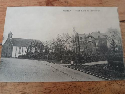 Wezep - Dorpsgezicht Kerk - Ongelopen, Verzamelen, Ansichtkaarten | Nederland, Ongelopen, Voor 1920, Ophalen of Verzenden