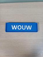 Naambordje Wouw, Huis en Inrichting, Ophalen of Verzenden, Nieuw