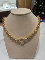 14k Gouden Jassaron Ketting - 50cm, Sieraden, Tassen en Uiterlijk, Kettingen, Goudpunt, Nieuw, Ophalen of Verzenden, Goudpunt