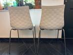2 x Calligaris ICE - witte eetstoelen, Huis en Inrichting, Stoelen, Ophalen, Zo goed als nieuw, Wit