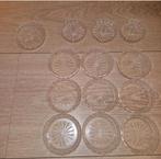 Kristallen onderzetters 12 stuks, Ophalen of Verzenden, Zo goed als nieuw, Glas of Kopje
