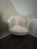 Schelpstoel beige met gouden poten, Huis en Inrichting, Stoelen, Ophalen, Overige materialen, Gebruikt, Overige kleuren