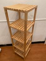 Ikea badkamermeubel molger - houten kast 37x37x139cm, Ophalen, Gebruikt