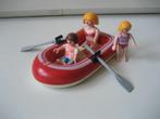 playmobil rubberboot met moeder en kinderen, Ophalen of Verzenden, Zo goed als nieuw