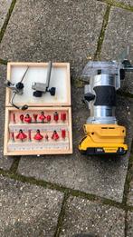 Dewalt accu freesmachine met accu en frees set, De Walt, Accu, Nieuw, Ophalen of Verzenden