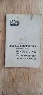 Handleiding Brons motor, Boeken, Ophalen of Verzenden, Gelezen, Overige onderwerpen
