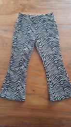 Zebraprint flared broek - Maat 98/104, Broek, Gebruikt, Meisje, Kids