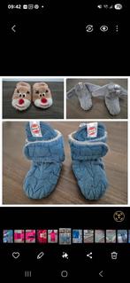 Lodger sloffen. Maat 3-6 maanden in de kleur blauw en grijs., Ophalen of Verzenden, Zo goed als nieuw, Jongetje of Meisje, Slofjes
