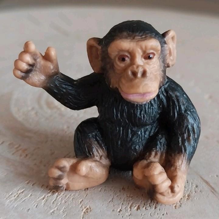 Schleich baby aap, Verzamelen, Dierenverzamelingen, Zo goed als nieuw, Beeldje of Figuurtje, Wild dier, Ophalen of Verzenden