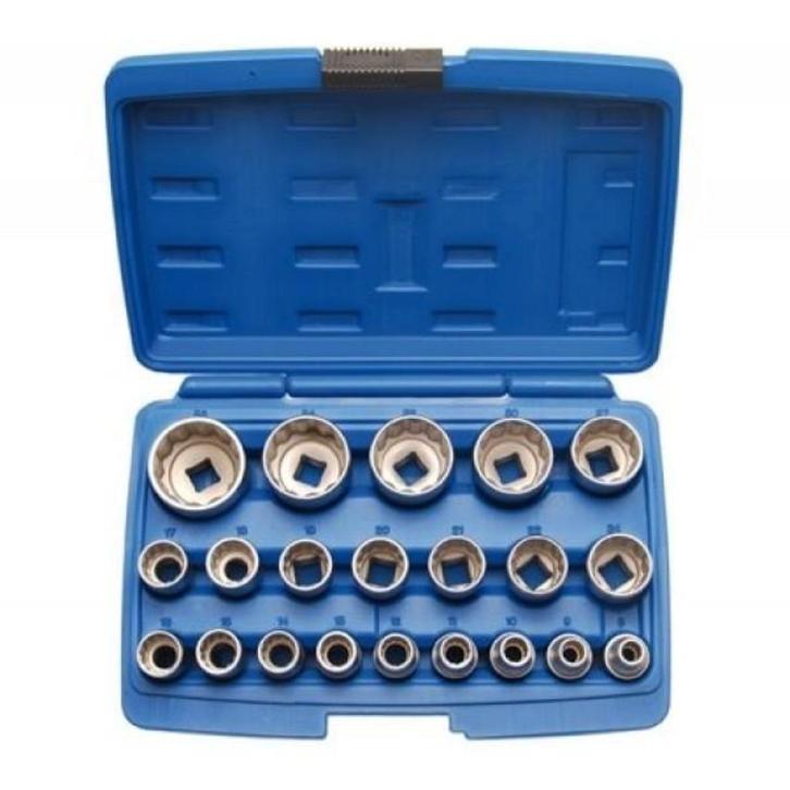 Dopsleutelset 1/2", 21 Delig, 12 Kant Doppen, Auto diversen, Autogereedschap, Nieuw, Ophalen of Verzenden