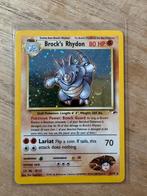 Brock's Rhydon - Zeldzame Pokémon kaart!, Hobby en Vrije tijd, Verzamelkaartspellen | Pokémon, Ophalen of Verzenden, Gebruikt