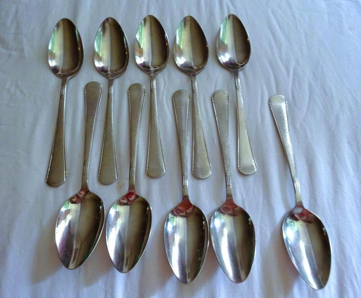 10 Gero Zilmeta 294 Hamerslag(Kruidnagel) diner lepels 20 cm, Antiek en Kunst, Antiek | Bestek, Verzenden