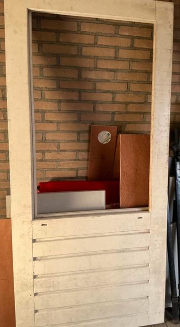 1 hard houten buiten deur zonder glas. NIEUW beschikbaar voor biedingen