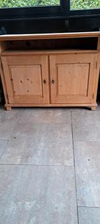 Oud Grenen TV-kast, Ophalen, Gebruikt, 100 tot 150 cm, Landelijk
