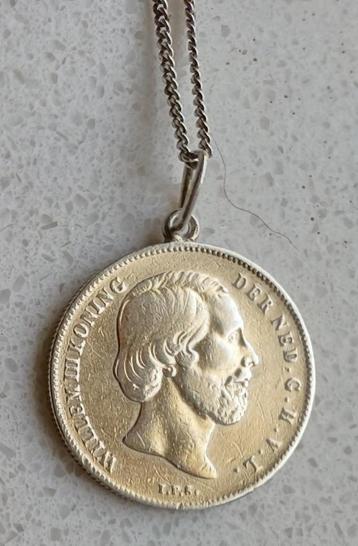 Zilveren munt halve gulden Koning Willem III 1868 beschikbaar voor biedingen