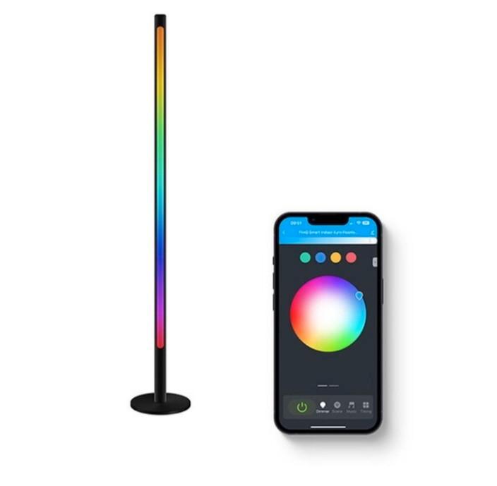 Slimme vloerlamp van Flinq Model: Xyro( 16 miljoen kleuren), Huis en Inrichting, Lampen | Vloerlampen, Nieuw, 100 tot 150 cm, Kunststof