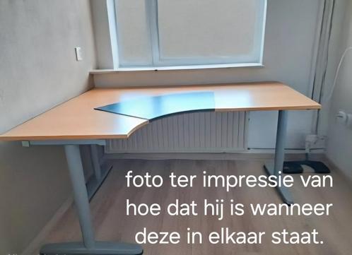 Bureau, Huis en Inrichting, Bureaus, Gebruikt, Bureau, In hoogte verstelbaar, Ophalen