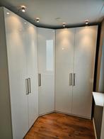 Pax IKEA Wit en Hoekopstelling  met verlichting, Huis en Inrichting, Kasten | Kledingkasten, Ophalen, Gebruikt, 200 cm of meer