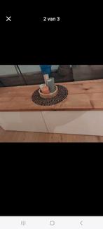 wit met hout tv meubel, Huis en Inrichting, Complete inboedels, Ophalen of Verzenden