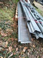 Zinken Dakgoot + Hemelwaterafvoer - 24m goot, 10m afvoer, Ophalen, Gebruikt, 6 meter of meer, Zink