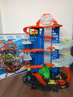 Hot Wheels City Robot T-Rex Ultieme Garage, Racebaan, Ophalen of Verzenden, Zo goed als nieuw, Hot Wheels