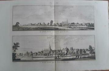 29-32/ Stad Goch van de Kleefsche weg Kopergravure 1792 beschikbaar voor biedingen