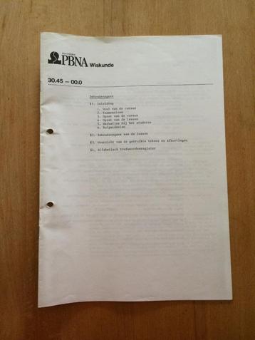 PBNA-cursus Wiskunde MAVO4 niveau beschikbaar voor biedingen
