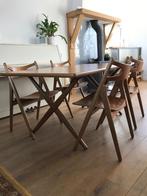 Wegner Tuck tafel Carl Hansen CH29 Sawbuck stoel Deens, Huis en Inrichting, Stoelen, Ophalen of Verzenden, Eén