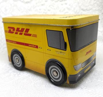 DHL koekdoos snoeptrommel snoepblik opbergblik (A7) beschikbaar voor biedingen