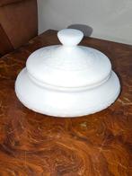 Vintage Melkglas Bonbonnière met Deksel, Antiek en Kunst, Ophalen of Verzenden