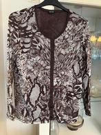 Mesh blousje Gerry Weber maat 46 snakeprint, Kleding | Dames, Blouses en Tunieken, Bruin, Maat 46/48 (XL) of groter, Ophalen of Verzenden