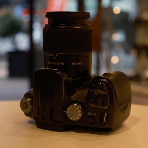 Sony A100 + 18-70 F3.5-5.6 (Hoofddorp), Audio, Tv en Foto, Fotocamera's Digitaal, Zo goed als nieuw, Spiegelreflex, Sony, Ophalen of Verzenden