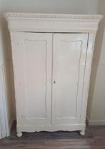 Prachtige witte antiek grenen biedermeier kast/meidenkast, Ophalen of Verzenden